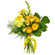 Желтый букет из роз и хризантем. Бангладеш